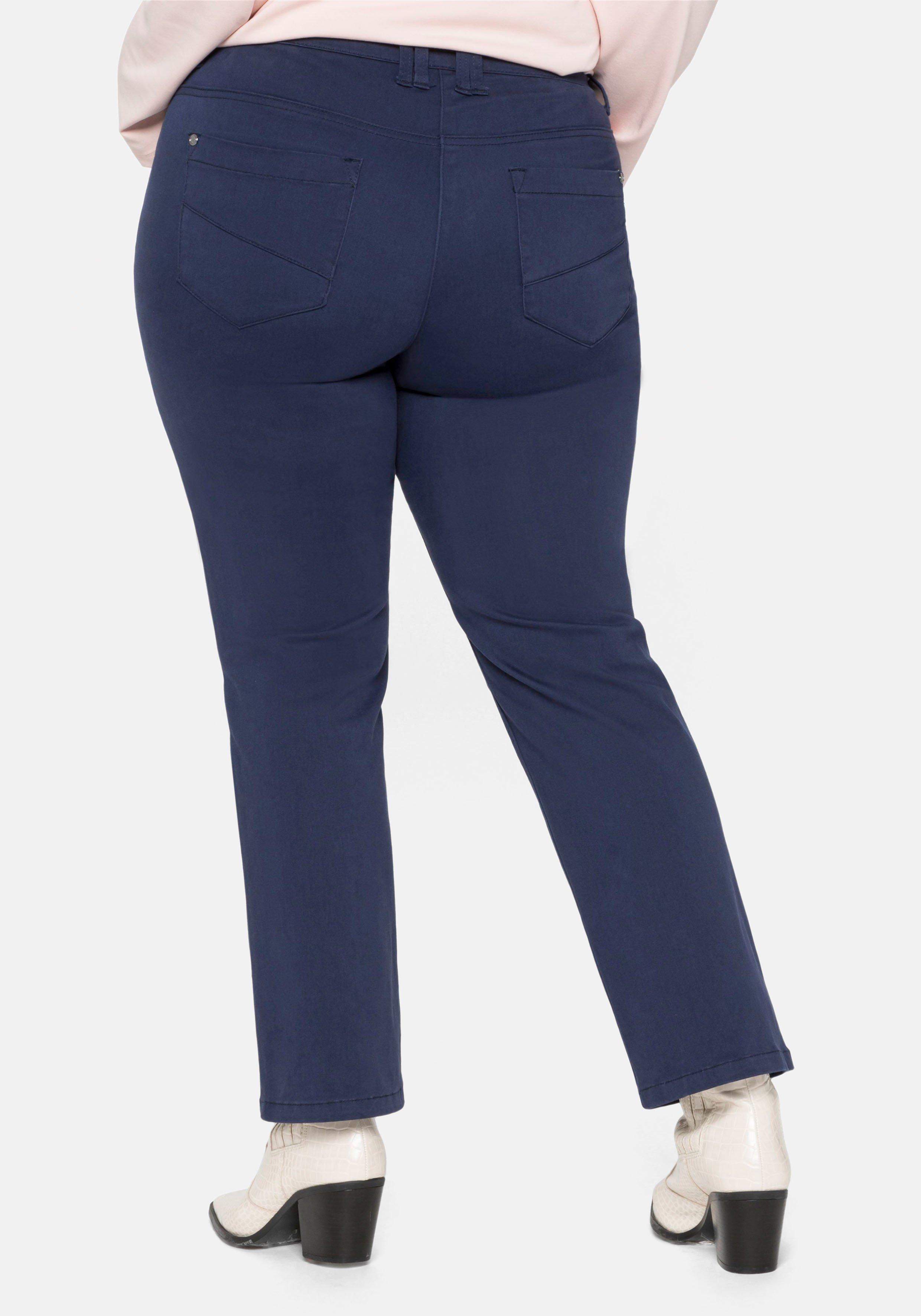 Gerade Twill-Hose in extrakurzer Petite-Länge