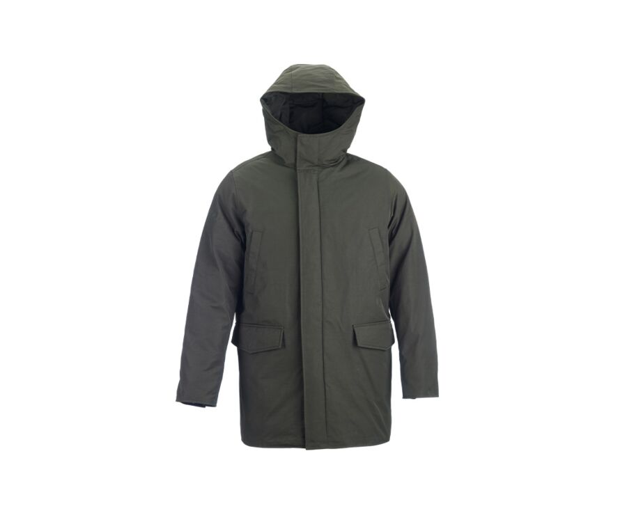 Parka hiver homme doublée plumes Vert Foncé - SOREN III