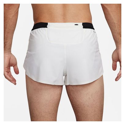 Short splité Nike AeroSwift 2in Blanc Homme