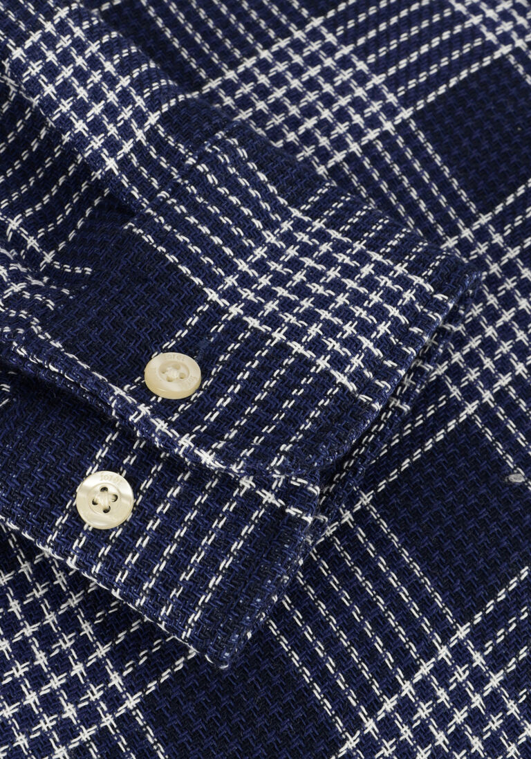 FOR\u00C9T blauwe for&eacute;t overshirt arctic check shirt