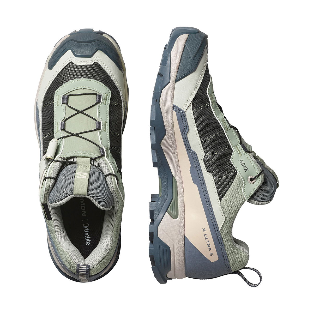 Salomon X Ultra 5 GTX vandresko, dame (Seagrass Turbulence)