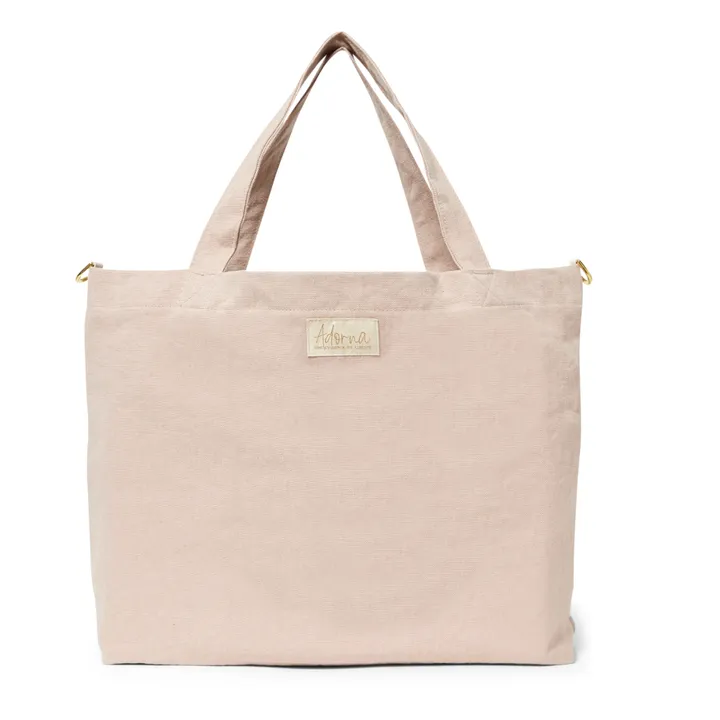Adorna Cabas en lin | Rose poudré