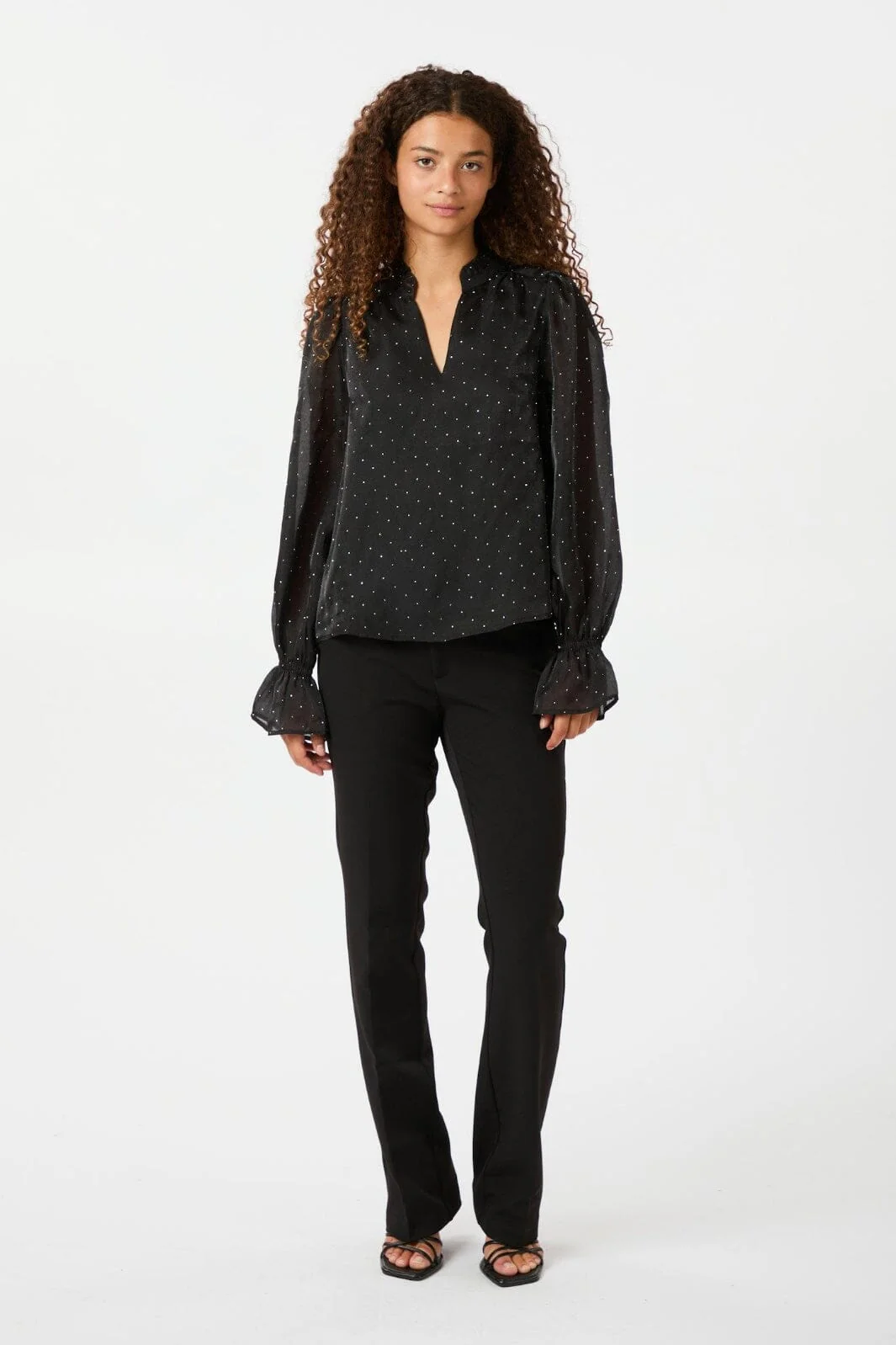Neo Noir Amara Bedazzled Blouse 164237