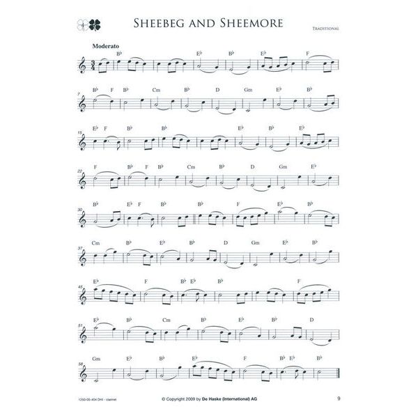 De Haske Irish Melodies For Clarinet