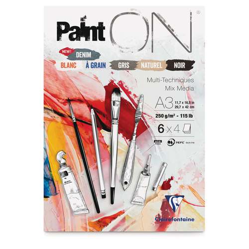 Clairefontaine Paint ON 6-Farben-Sortimente