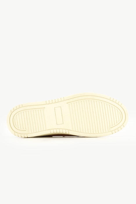 Leder-Sneaker, Strick, Weite H