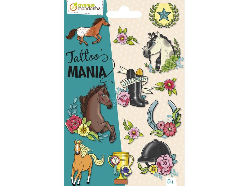 Avenue Mandarine Tattoo Set Tattoo Mania Reiten Temporäre Tattoos