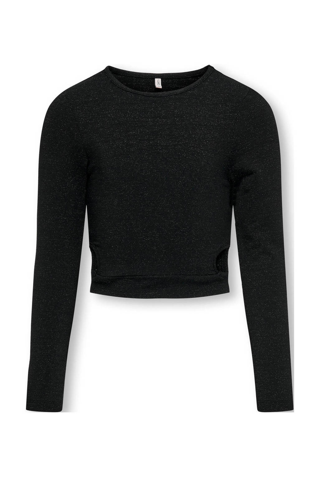 ONLY top KOGROMA met glitters zwart