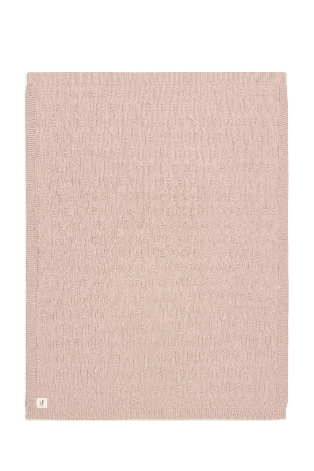 baby wiegdeken 75x100cm Grain Knit - Wild Rose