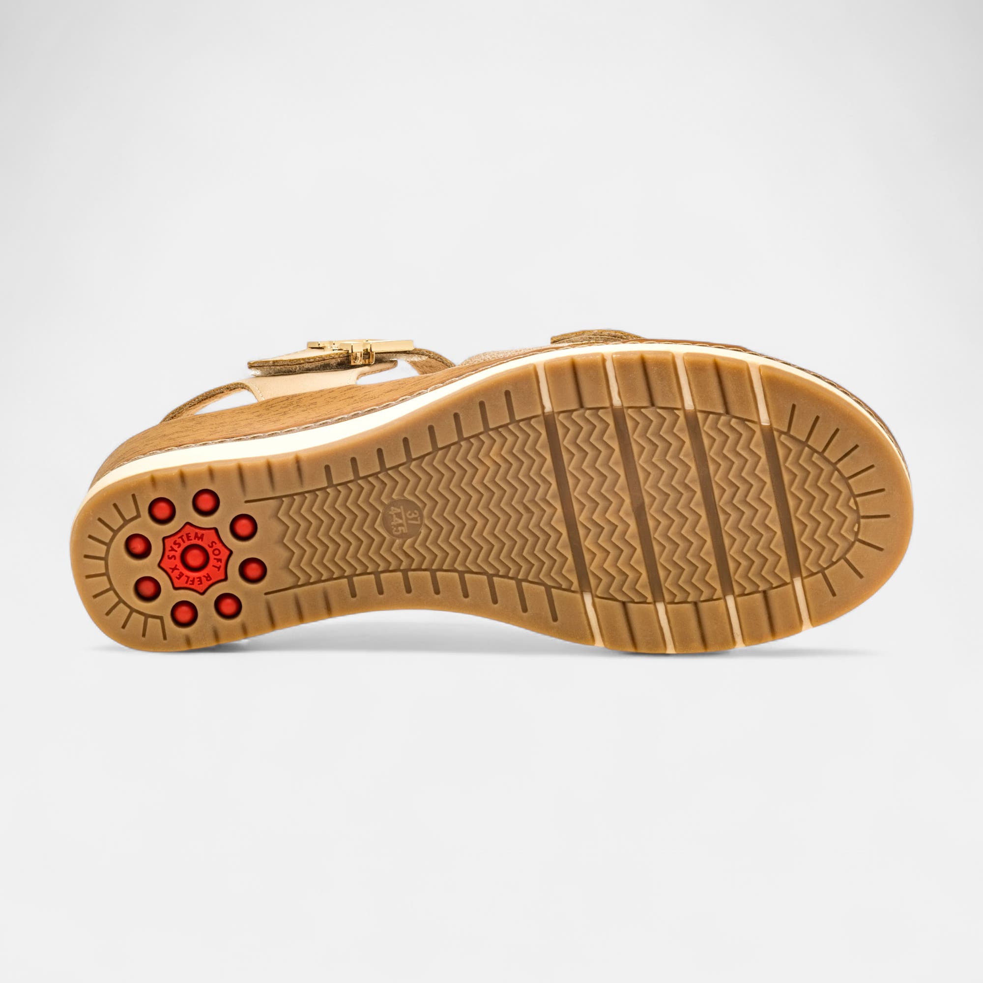 Sandales à talon compensé Femme beige
