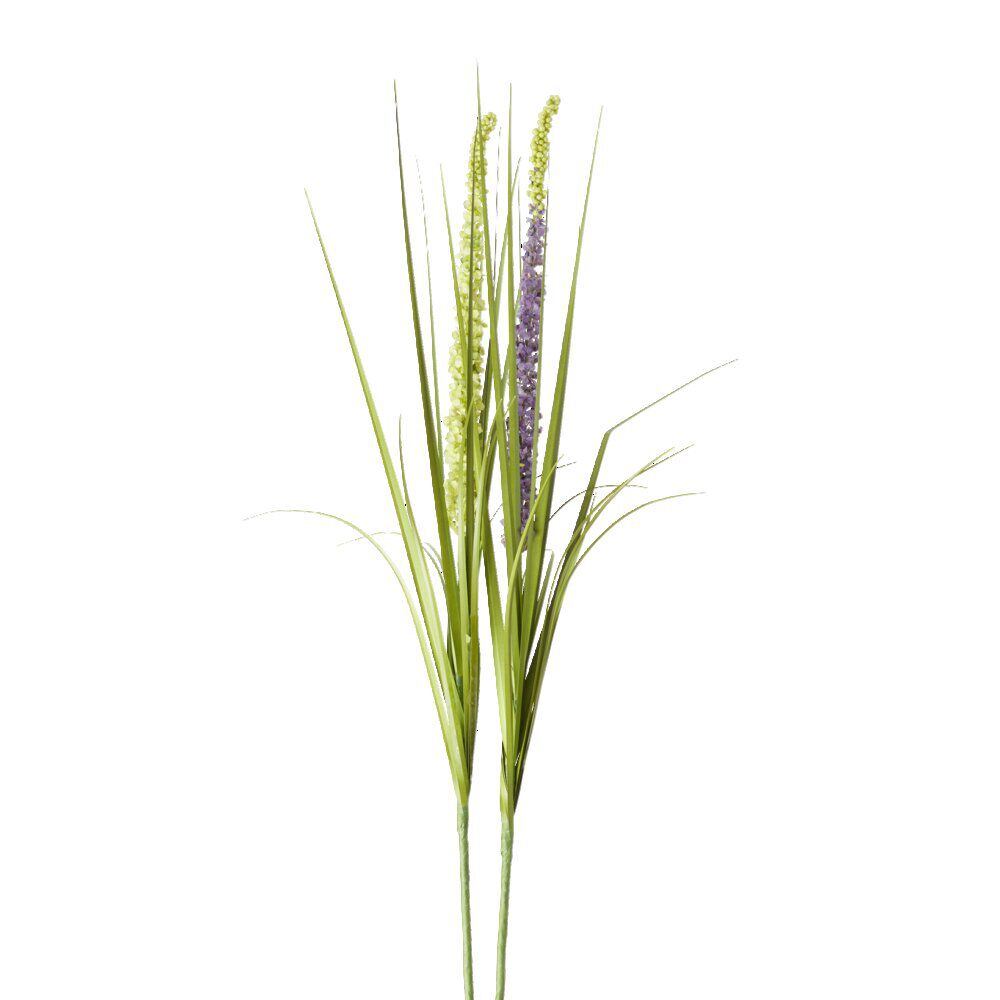 Fleur artificielle 1 tige liatris vert ou violet H90cm