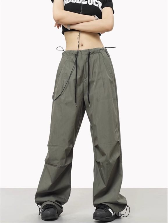 Strawolf - Harem Parachutebroek met Trekkoord Taille