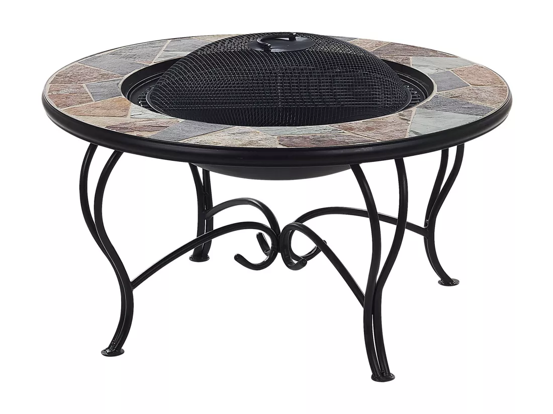 Foyer avec grille EREBUS Métal Noir
