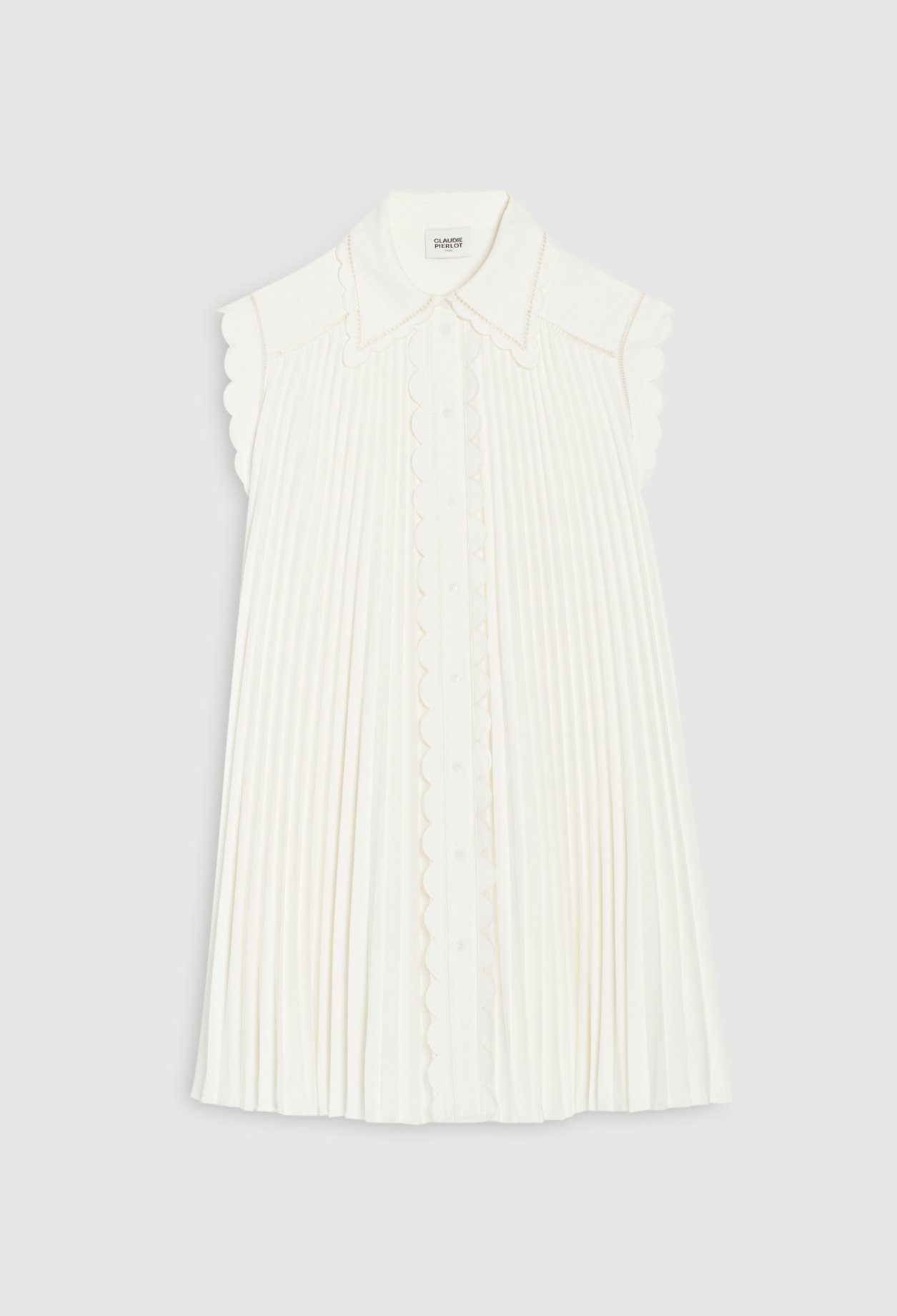 Robe courte plissee