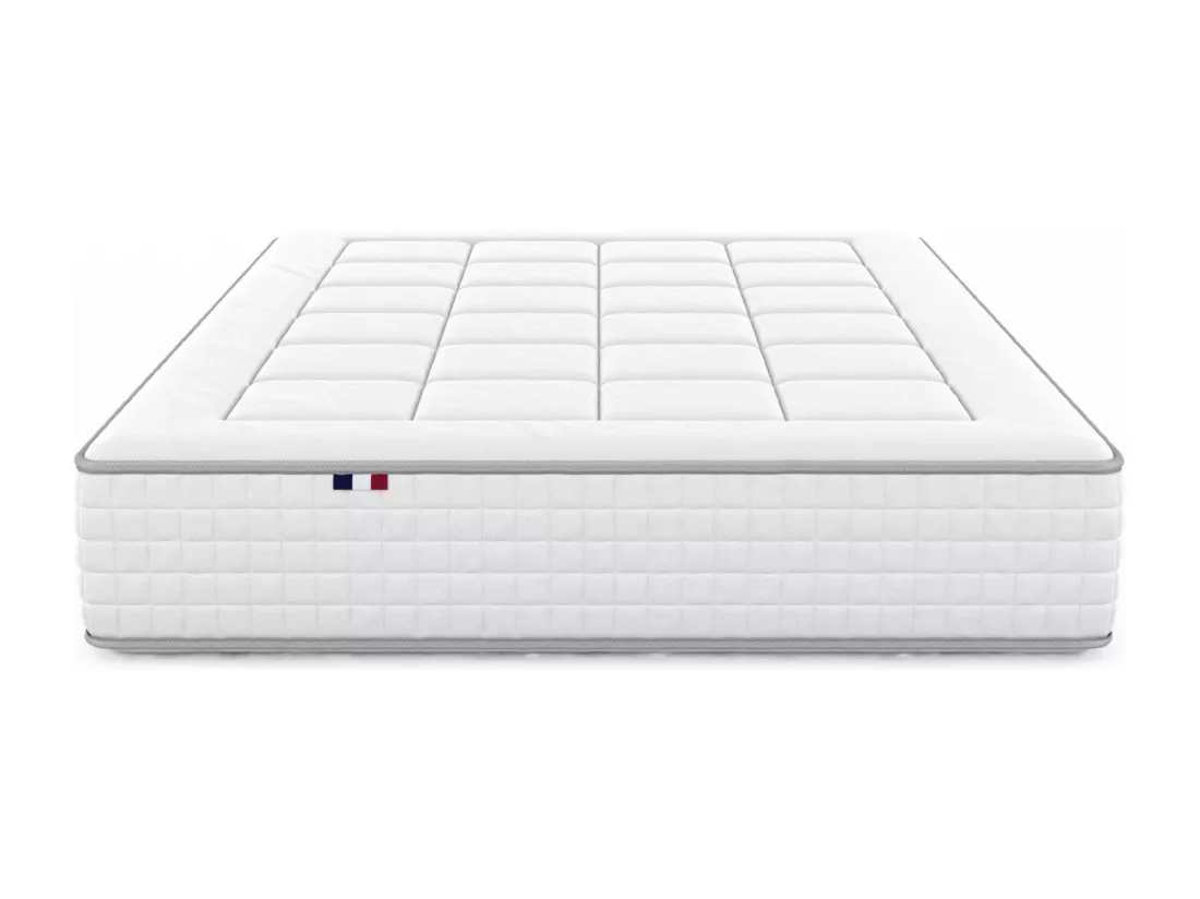 Matelas ressorts ensachés et mémoire de forme BELLAGIO, réversible Dimensions - 180 x 200 cm