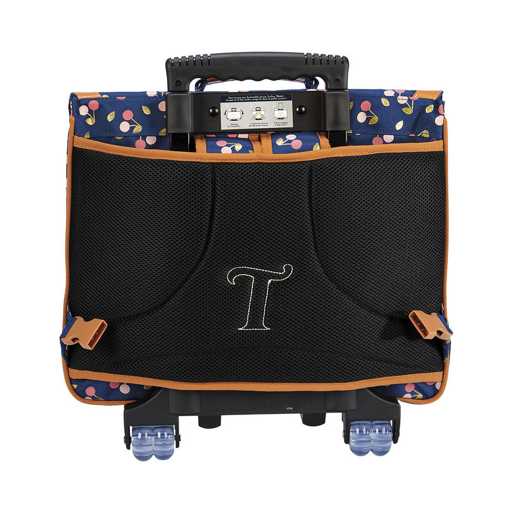 Cartable trolley Alexa bleu
