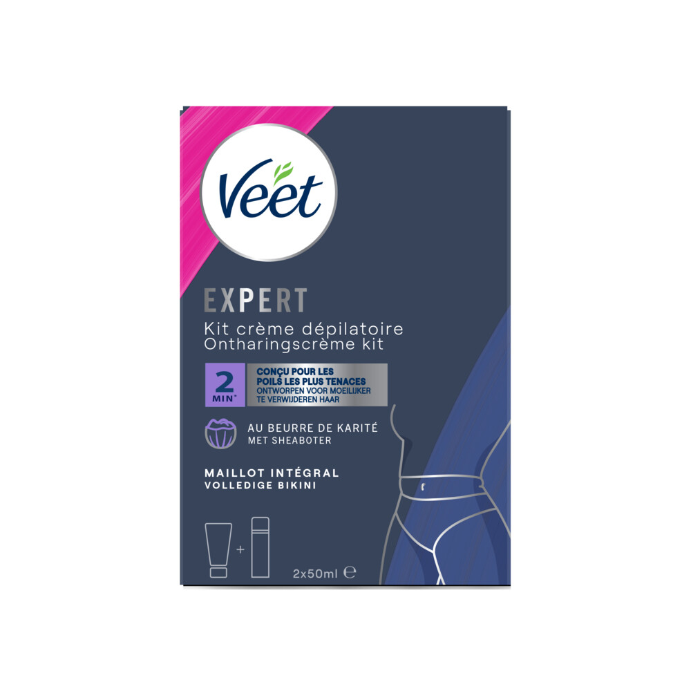 Veet Expert Ontharingscrème Bikini Kit2 x 50 ml