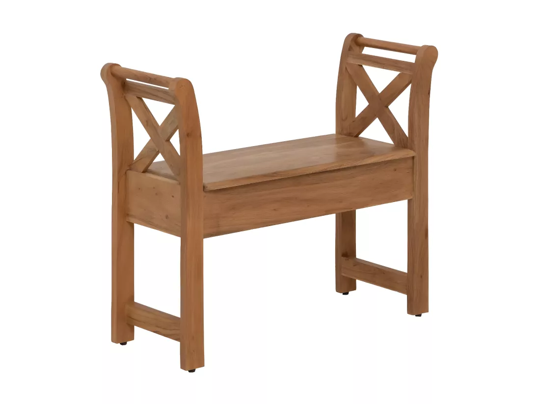 Petit banc en bois d'acacia Isolde