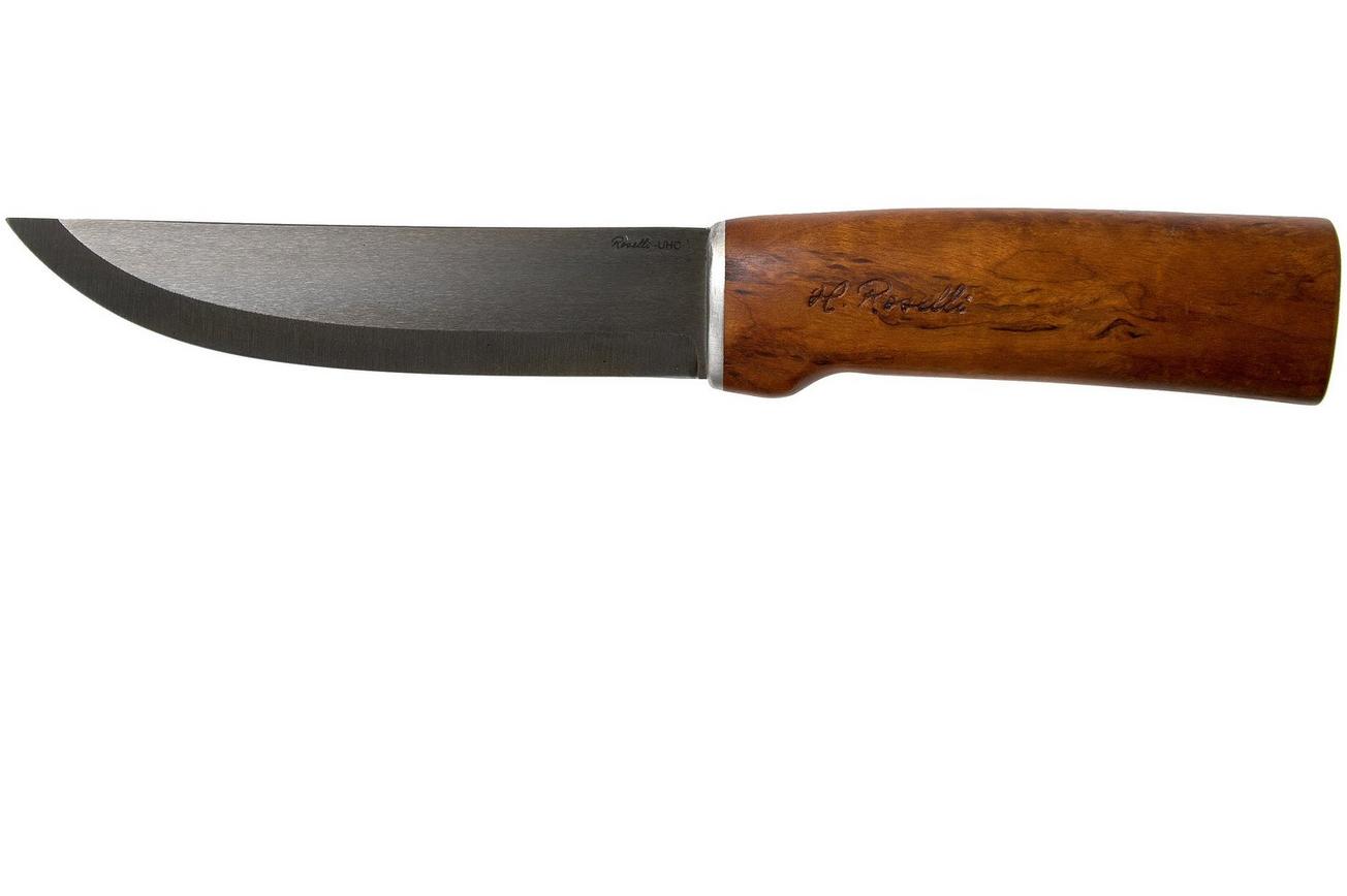 Roselli Large Hunting Knife UHC RW200L leather sheath, jachtmes