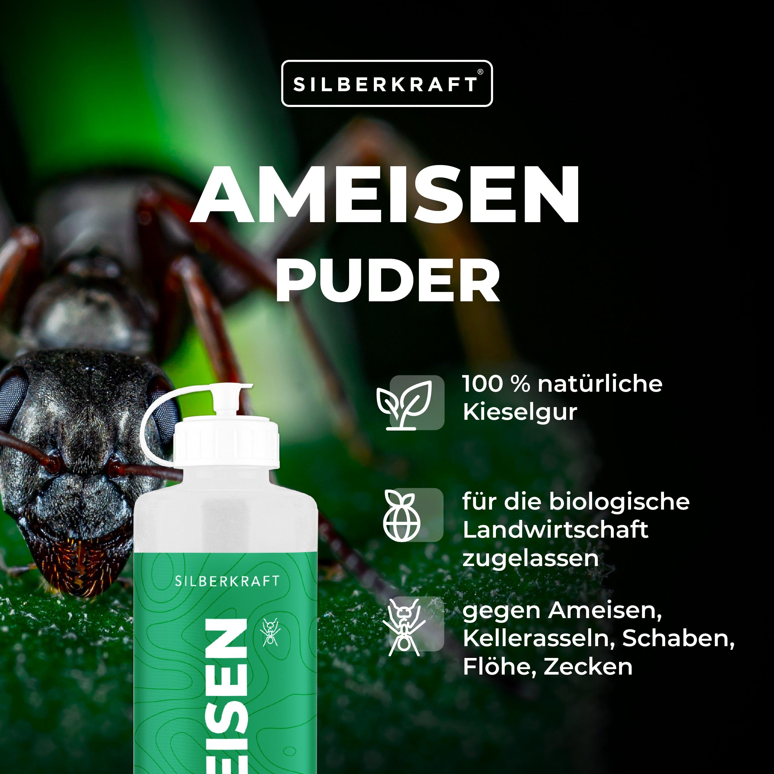 SILBERKRAFT Anti Ameisenpulver