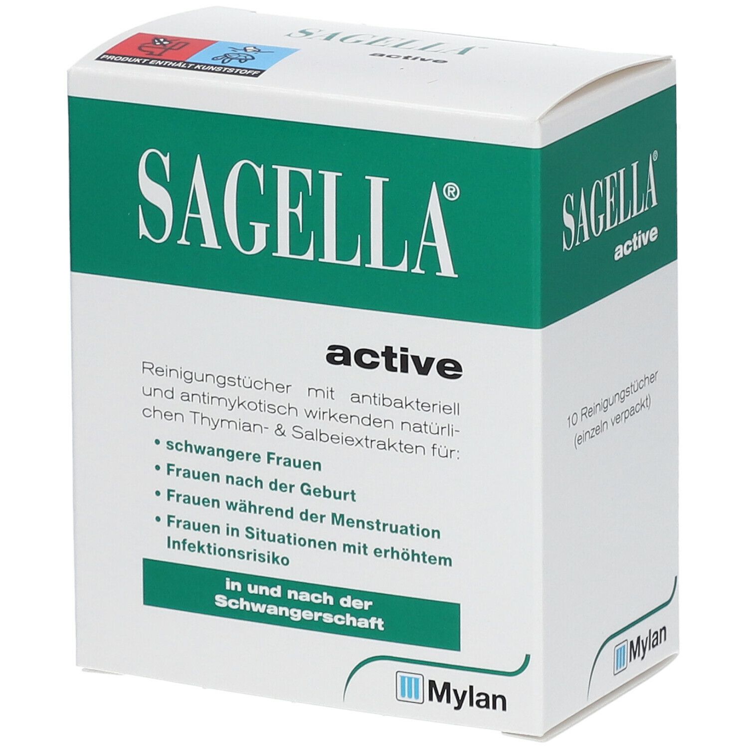 SAGELLA active Intim-Reinigungstücher