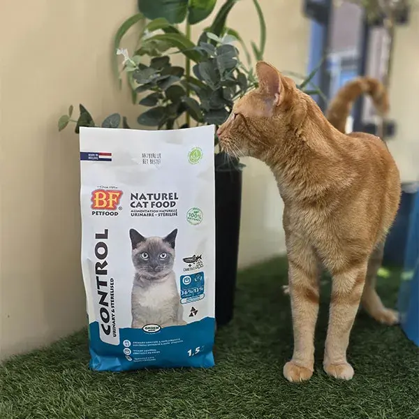 Ração pura esterilizada para gatos BF Petfood Control, 1,5 kg