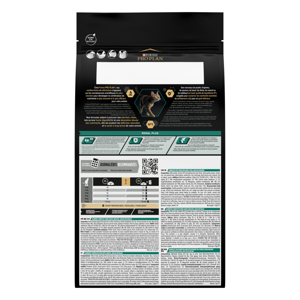 Pro Plan Adult Kat Renal Plus Kip1,5 kg