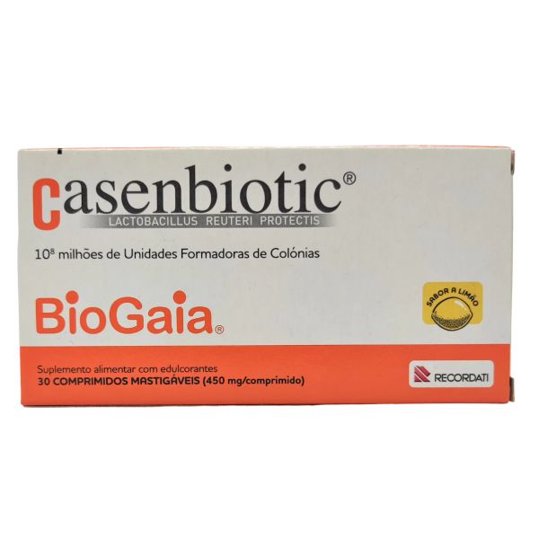 CasenBiotic Comprimidos Mastigáveis Limão 30 Unidades