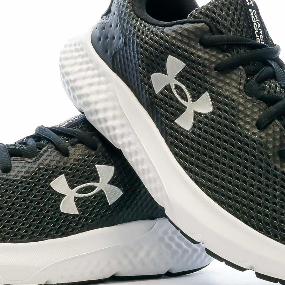 Under Armour Chaussures de Running Noires/Blanches Femme Under Armour Charged Rogue