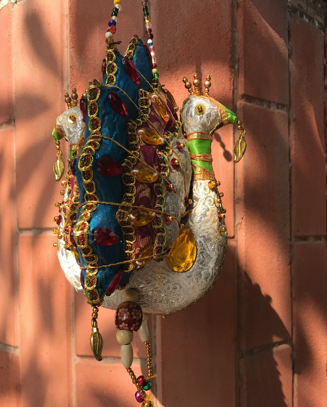 Pfauen-Paar hängend, multicolor, H 34 cm günstig bestellen