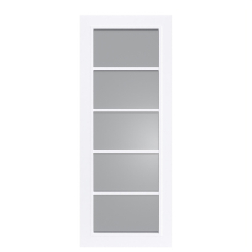 Arne & Bodil binnendeur ABD516 rook glas - extra wit afgelakt - glaslat extra wit