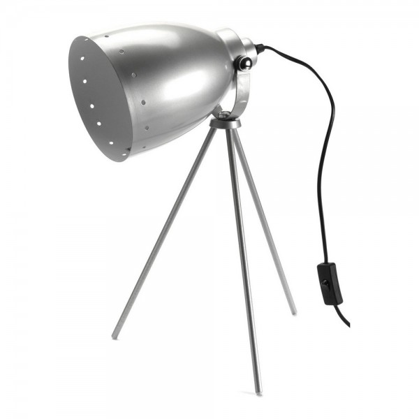 Lampe de bureau foco argenté métal