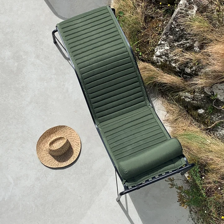 HAY - Palissade Chaise Longue Liegestuhl, anthrazit