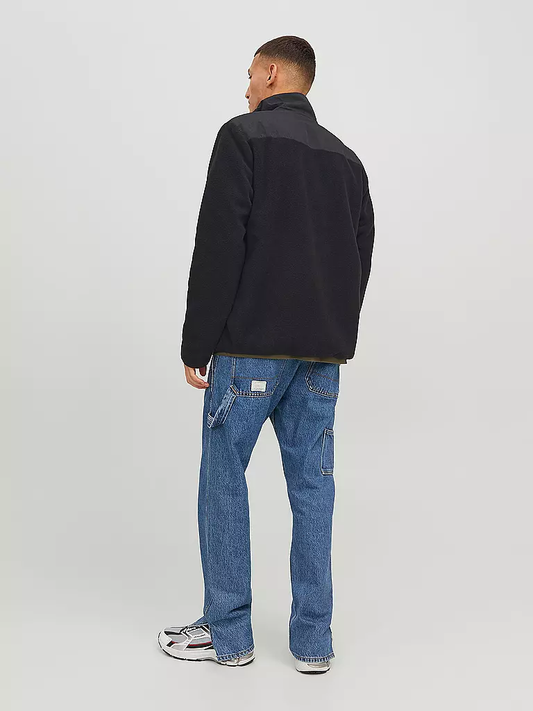 JACK & JONES Fleecejacke JJMARVIN schwarz