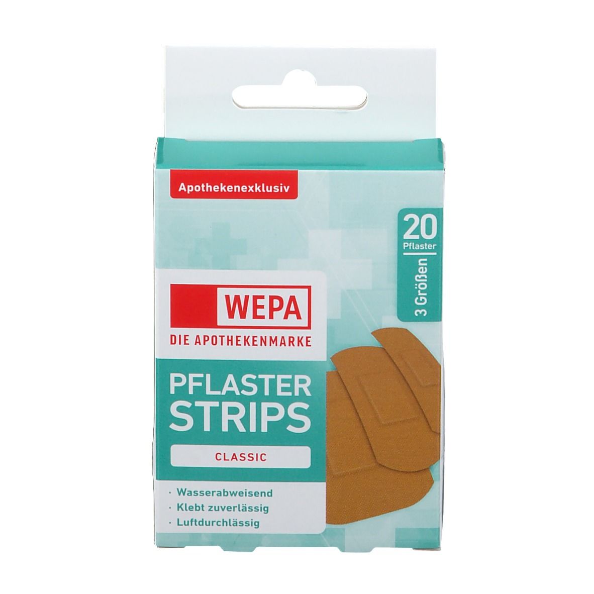 WEPA Pflaster Strips Classic wasserabweisend 3 Größen
