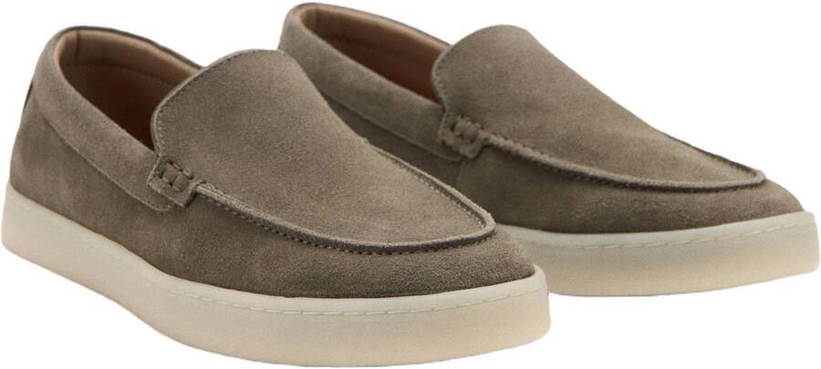 Mango Man suède loafers kaki