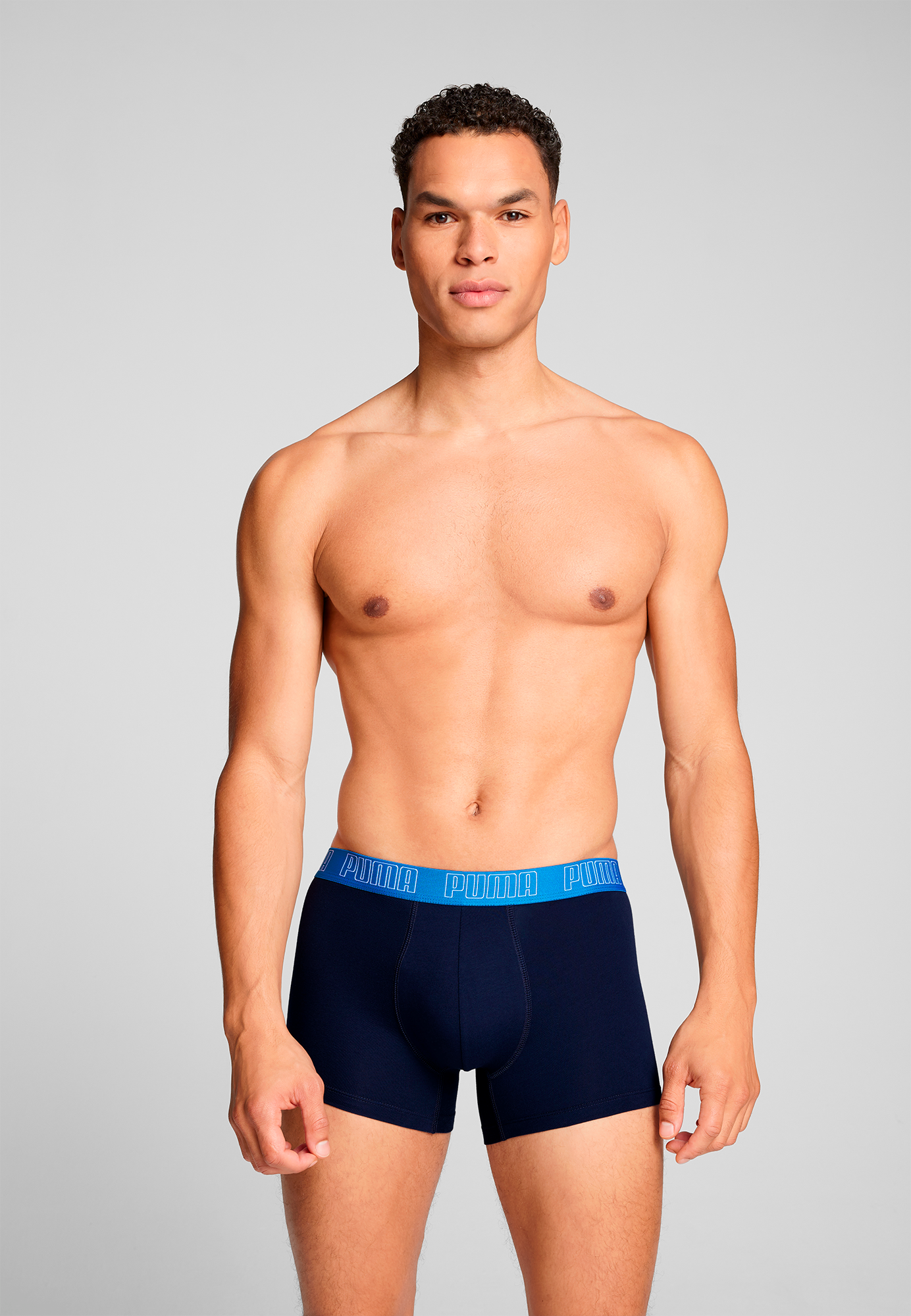 PUMA Trunk »PUMA MEN EVERYDAY TRUNKS 2P«, 2er-Packer Packung, mit kontrastfarbigem Webbund