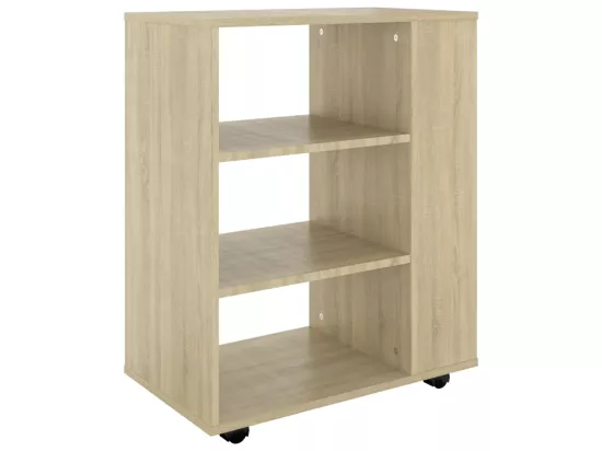 Armoire à roulettes Chêne Sonoma 60x35x75 cm Bois d’ingénierie