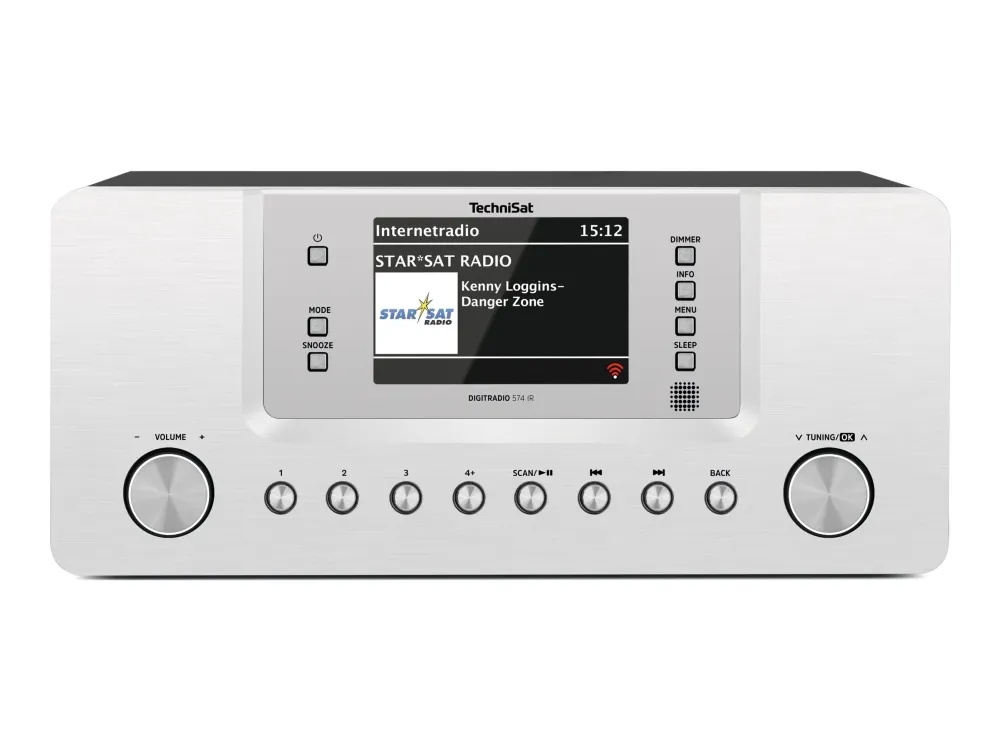 TechniSat DigitRadio 574 IR - Audiosystem - 2 x 5 Watt - sølv