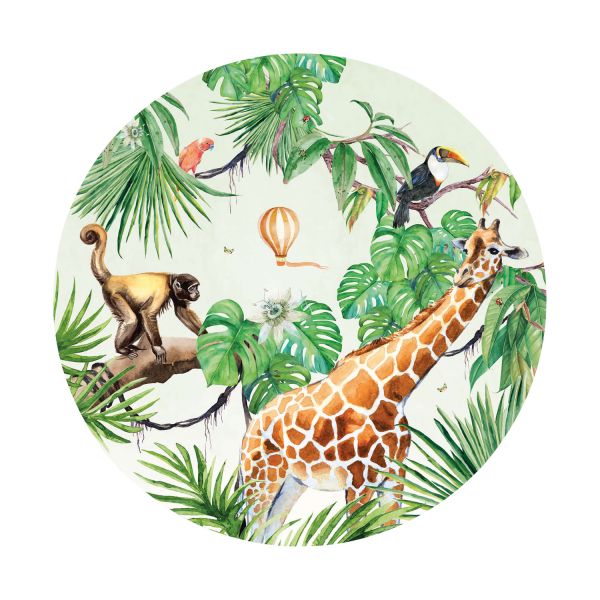 Creative Lab Amsterdam Monkey Jungle Behangcirkel 95 cm
