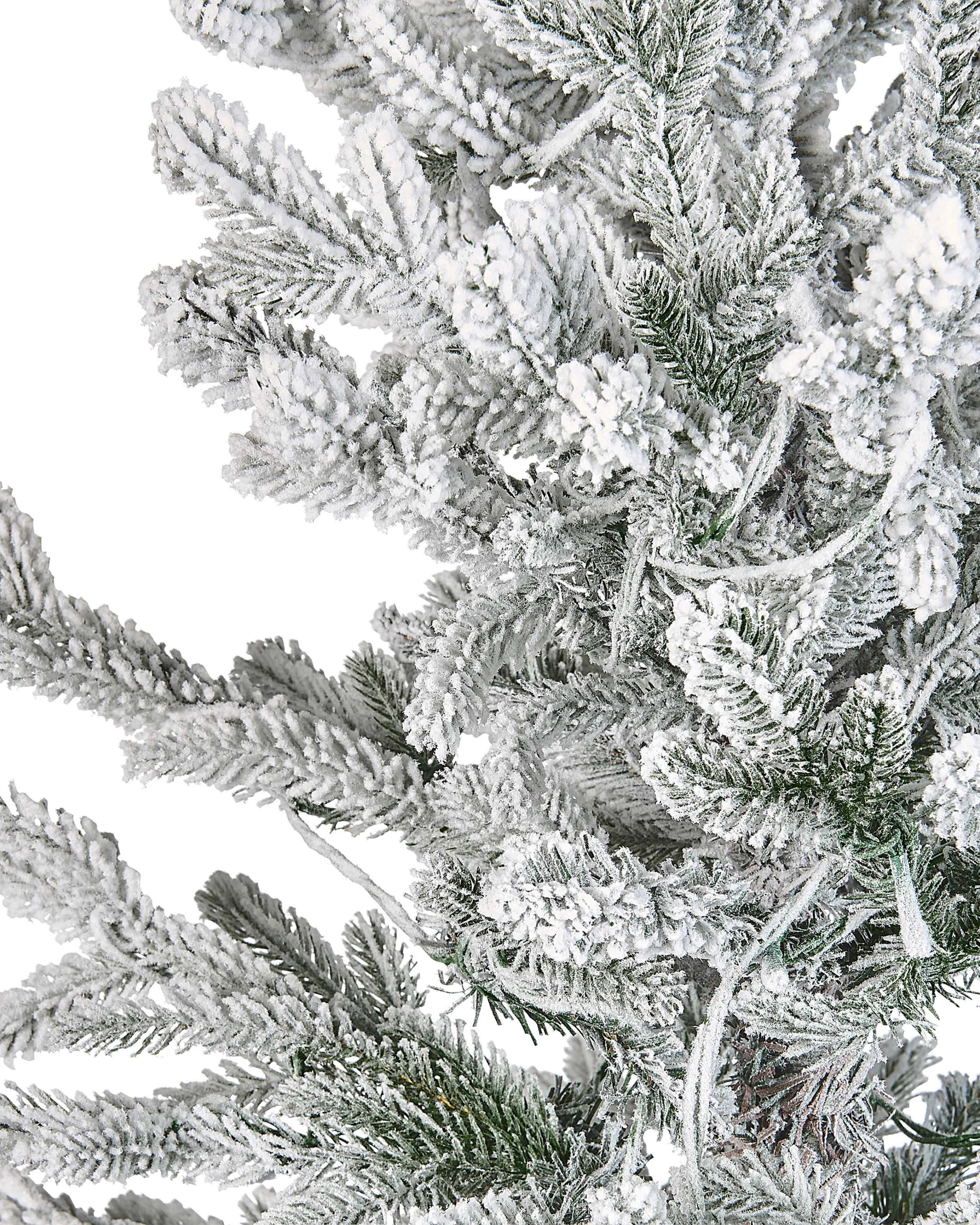 Besneeuwde kunstkerstboom LED BRISCO 180 cm Wit