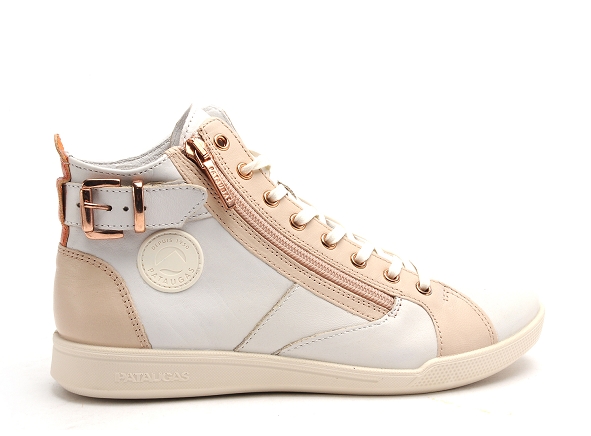 Pataugas boots bottine plates femme palm mixte blanc
