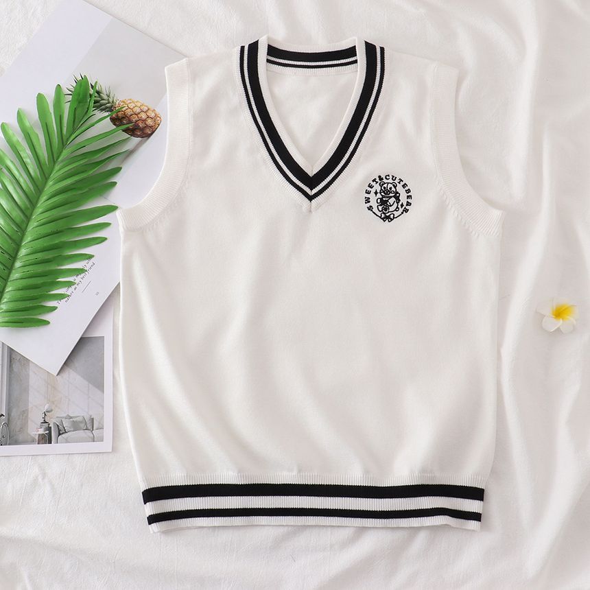 College Affair - Geborduurd vest