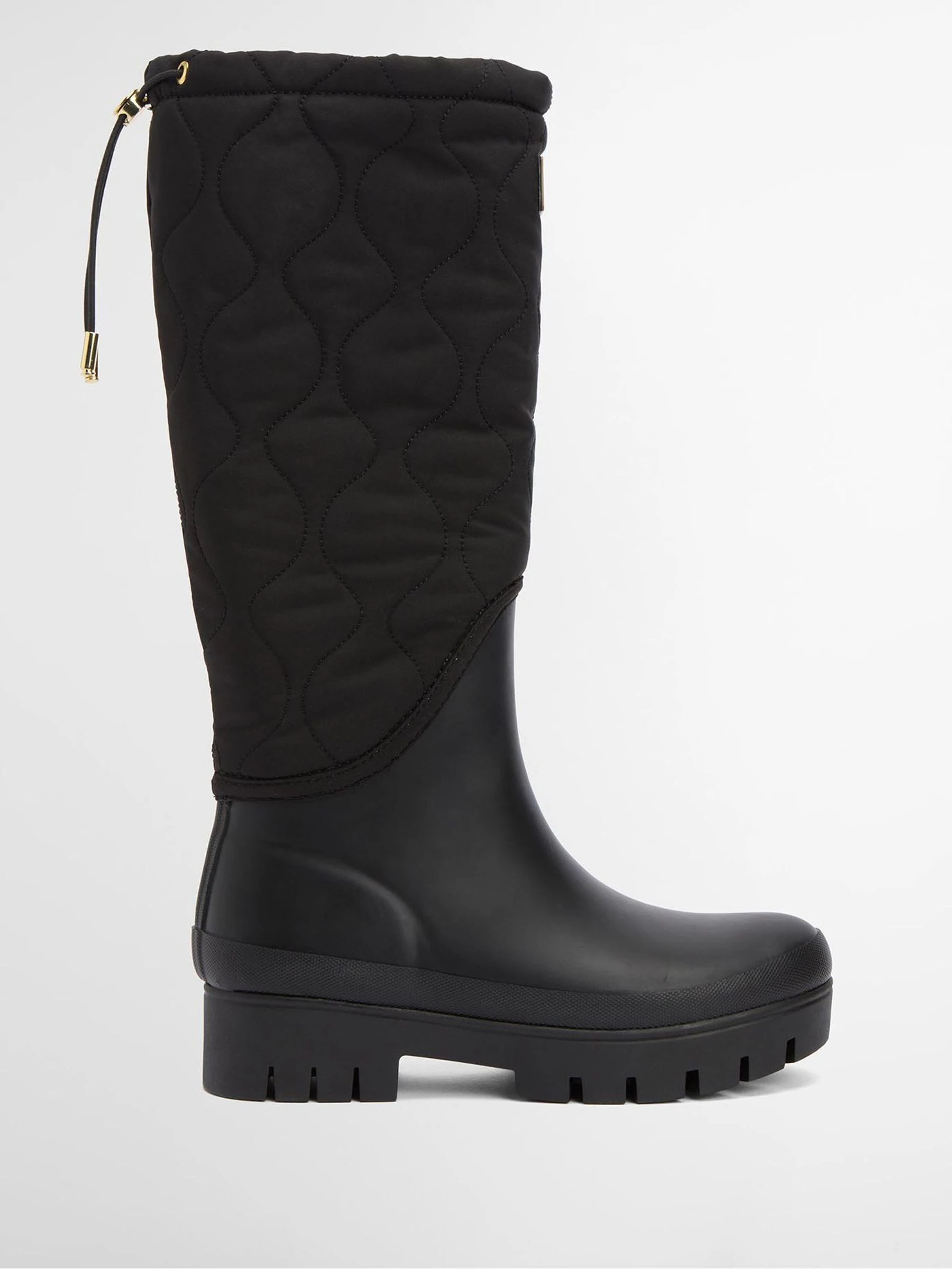 Zwart - Barbour® Marnie Quilted Tall Wellington Boots