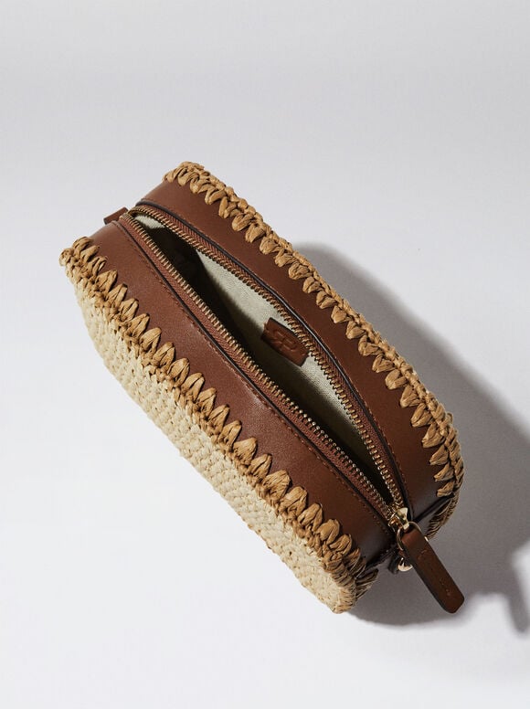 Bolso Bandolera De Paja - Camelo