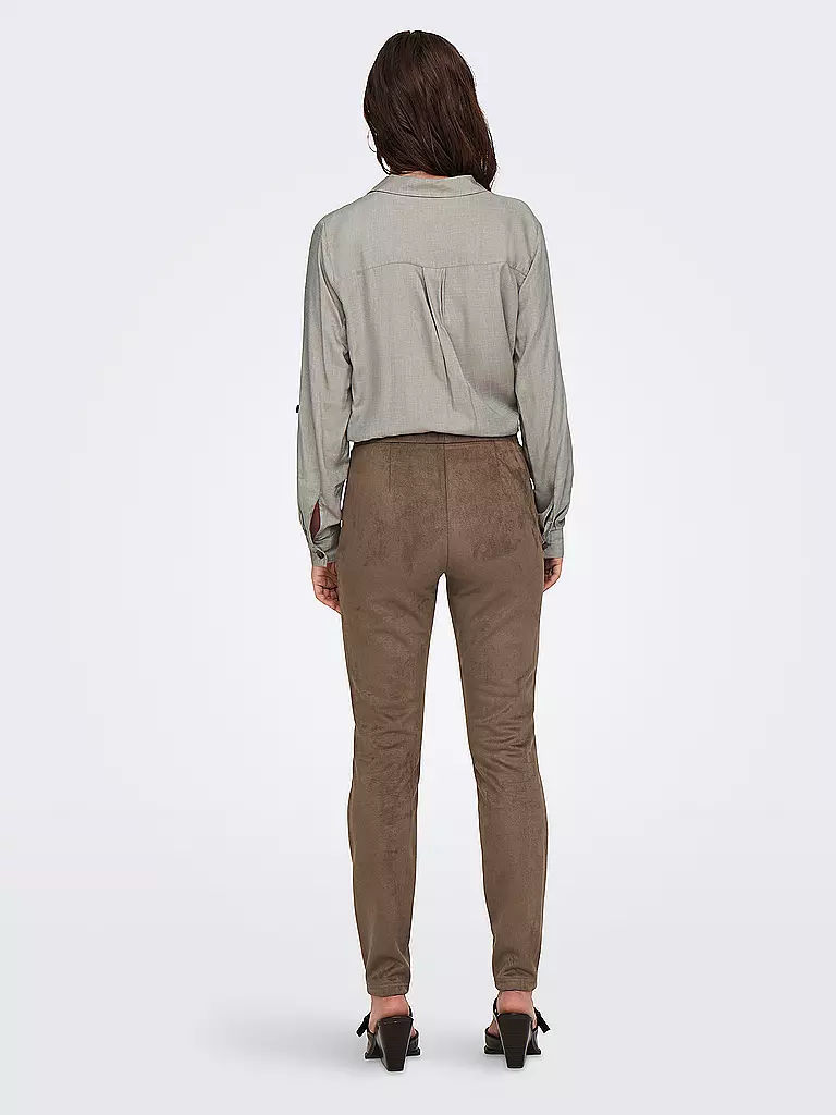 ONLY Leggings in Lederoptik ONLANGALINE camel