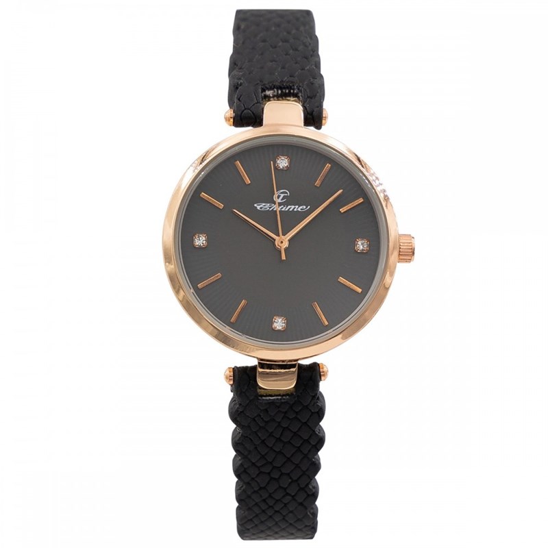 Montre Femme CHTIME bracelet Cuir Noir