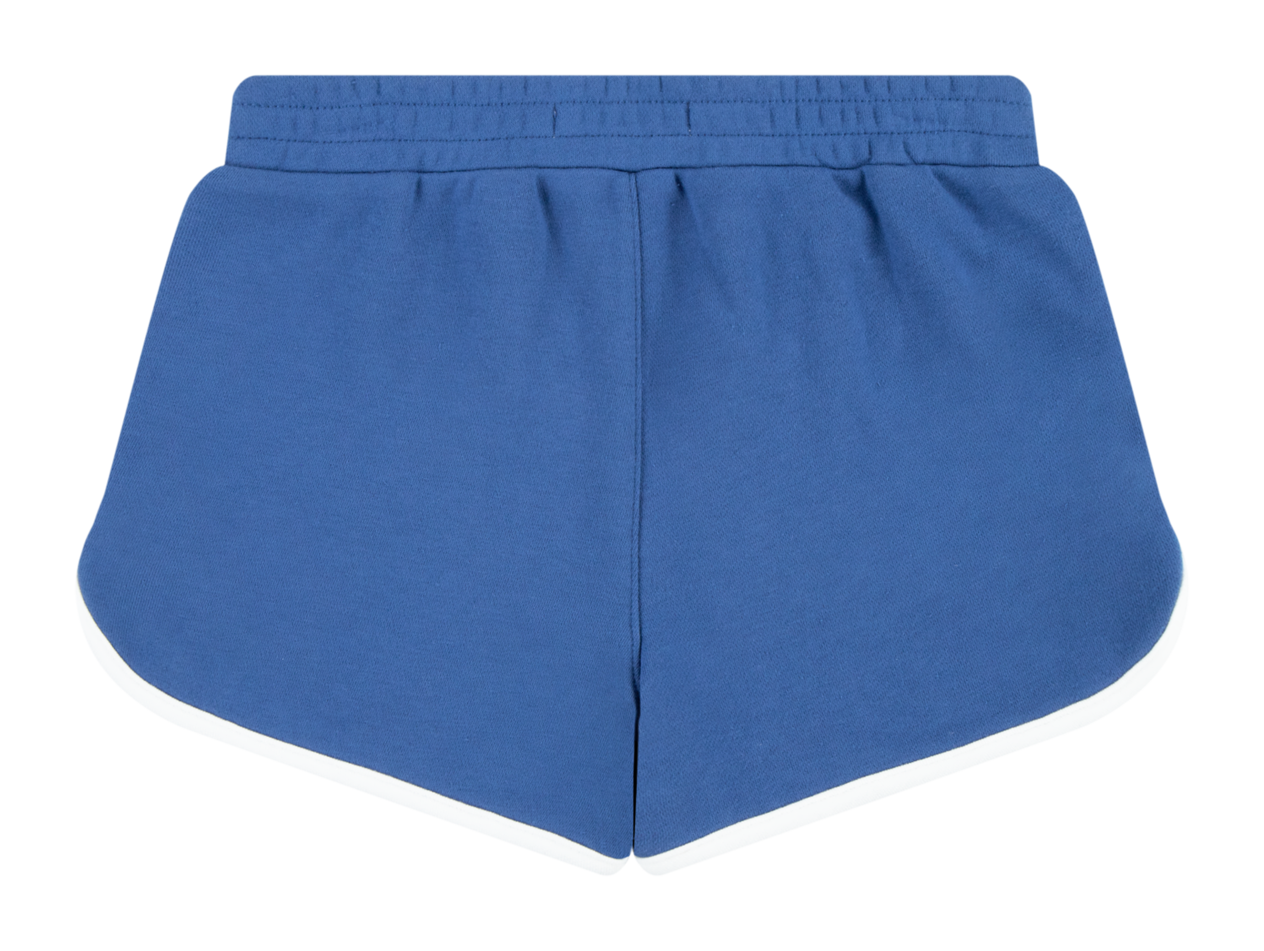 Short logo imprimé en coton mélangé | Bleu