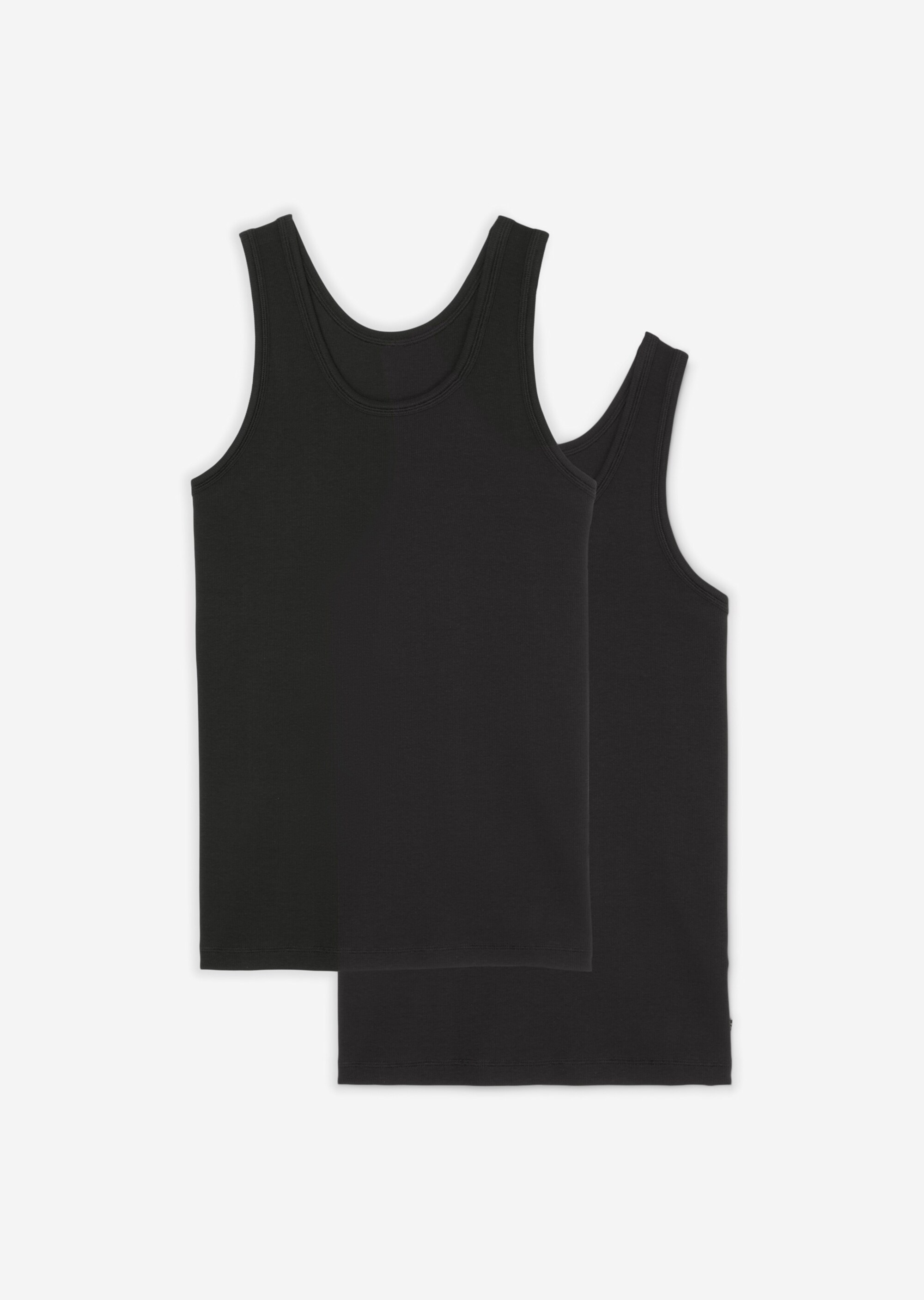 Feinripp-Tanktop im 2er Pack