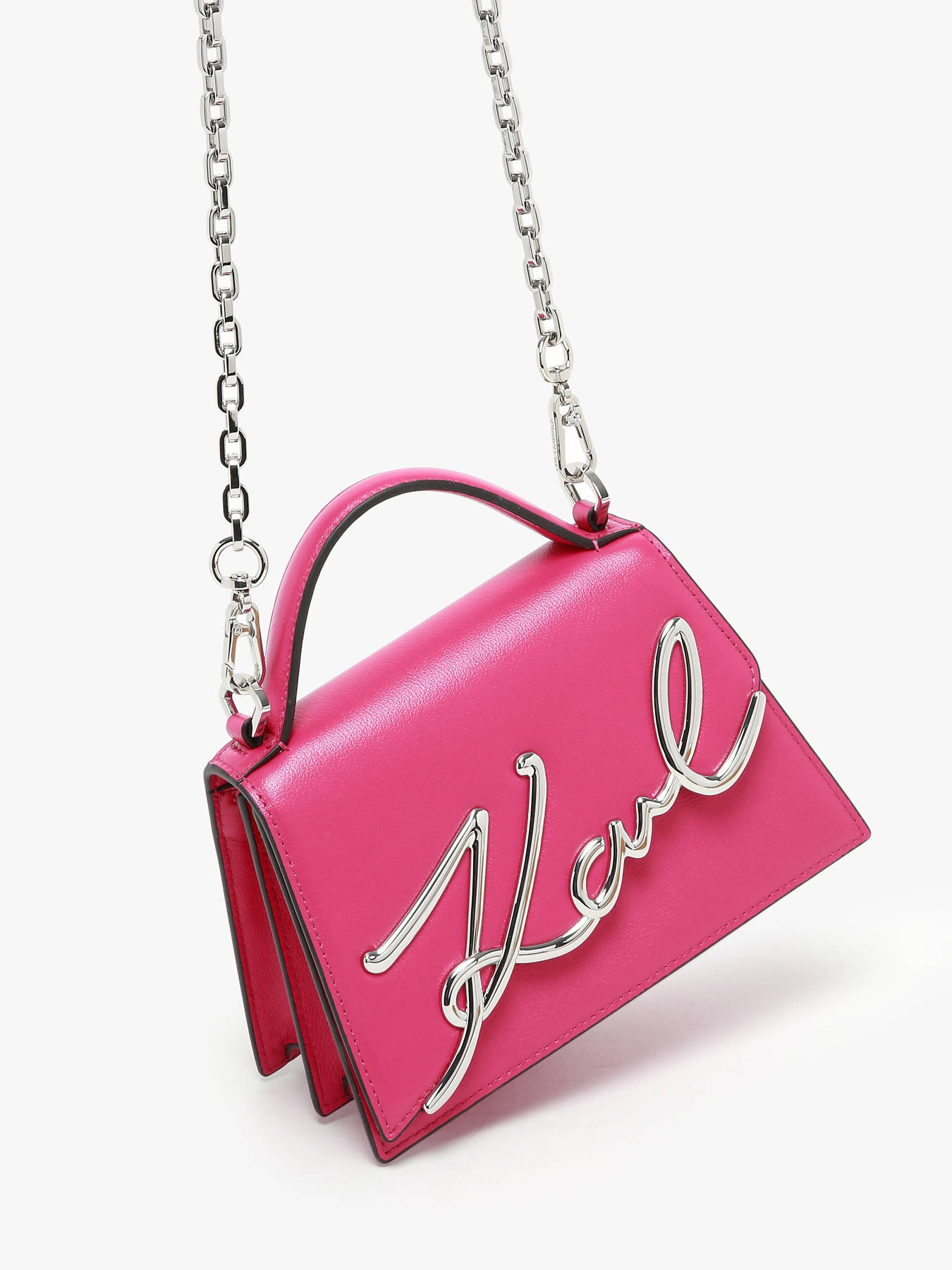 Sac bandoulire K signature cuir KARL LAGERFELD